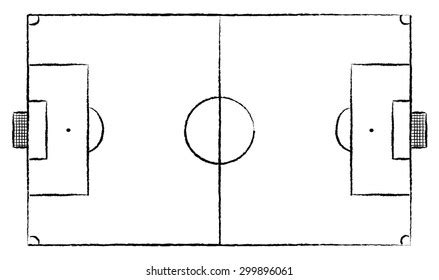 Drawing Football Field Images, Stock Photos & Vectors | Shutterstock