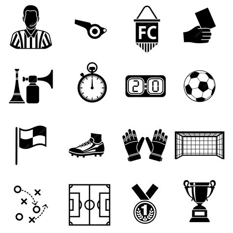 premium vector soccer icon set