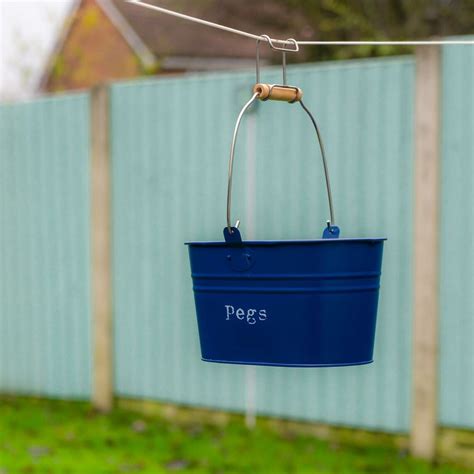 Lovely Metal Clothes Peg Basket Hanging Washing Laundry Pegs Etsy