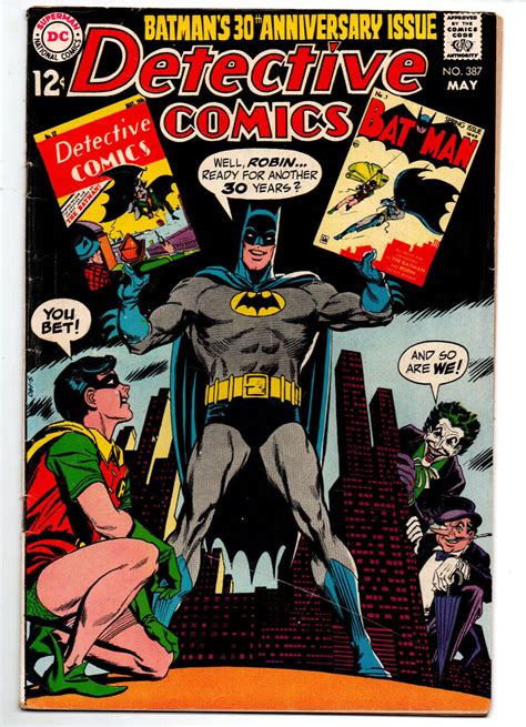 Detective Comics 387 Reprints Batman 1st Appearnce Joker 1969