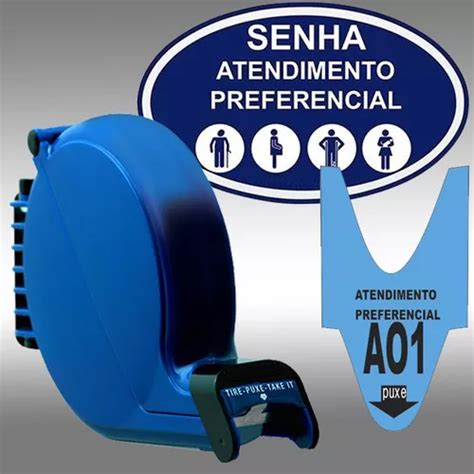 Dispensador Placa Retire Sua Senha Atendimento Preferencial Frete grátis