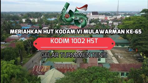 Meriakan Hut Ke Kodam Vi Mlw Kodim Hst Gelar Tenis