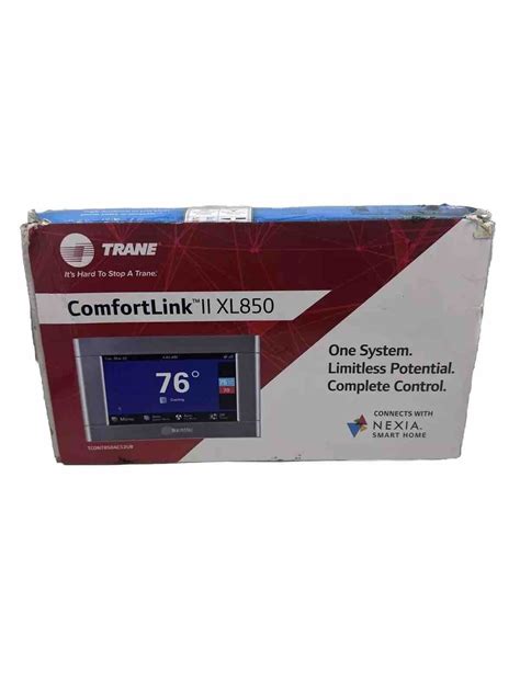 Trane Comfortlink Ii Xl850 Silver Color Touchscreen Programmable New Ebay