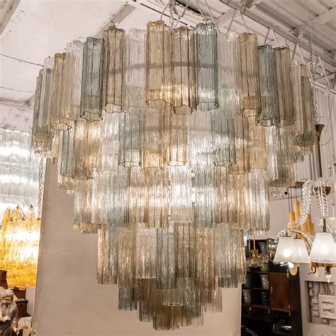 Contemporary Italian Murano Tronchi Chandelier By Emoderno Emoderno