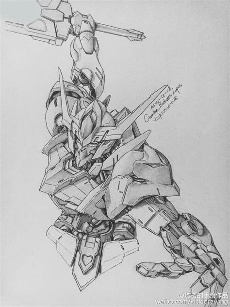 GUNDAM GUY: Awesome Gundam Sketches by VickiDrawing [Updated 2/9/17]