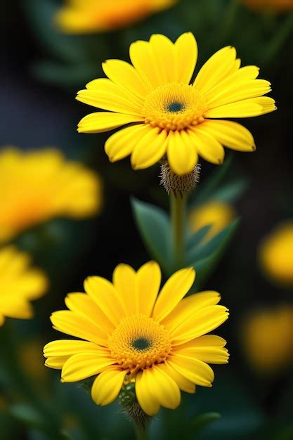 Premium AI Image | Bright Yellow Flowers Full Screen