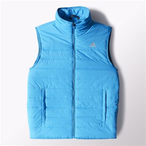 Adidas Mens Padded Vest Gilet Solar Blue