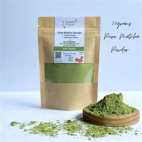 Pure Organic Matcha Powder And Matcha Latte 50grams And 100grams