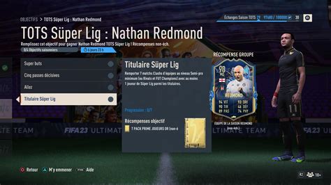 Fifa23 Objectif Nathan Redmond Tots Super Lig Fut Metal Jacket