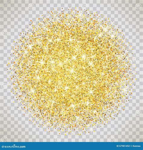 Gold Glitter Texture With Sparkles Stock Vector Illustration Of