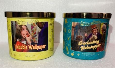 2 Willy Wonka Goose Creek 3 Wick Candles Gobstopper And Lickable