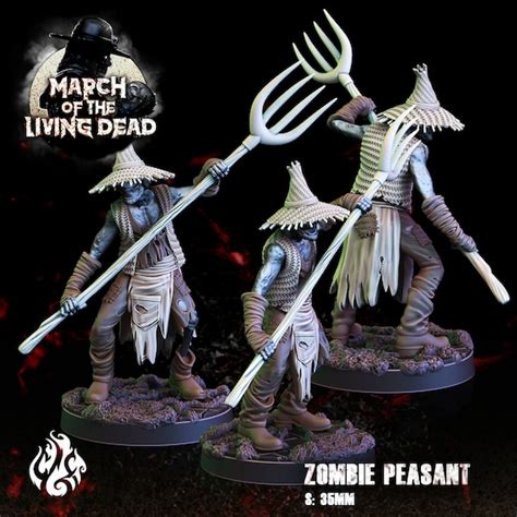 Zombie Peasants 32mm Crippled God Foundry 3D Printed Etsy