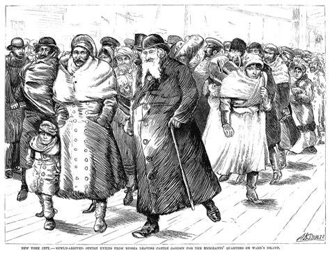 Russian Immigrants 1880S Njewish Immigrants From Russia Recently Arrived At New York City ...