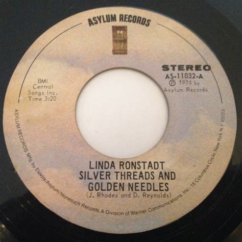 Linda Ronstadt - Silver Threads And Golden Needles | Discogs