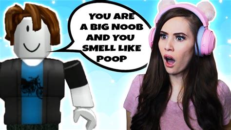 Bacon Head Noob Tries To Roast Me Roblox Hide And Seek Youtube