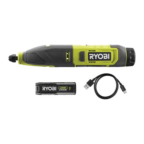 Ryobi Usb Lithium Power Carver 4v Rpc4 120g 2 0ah Kit