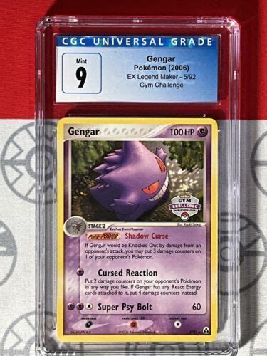 Gengar Pok Mon Tcg Individual Collectible Card Game Cards For Sale Ebay