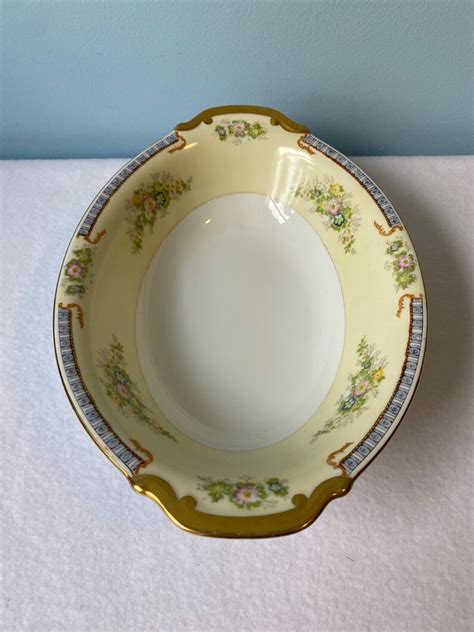 Meito China Celcil Oval Serving Dish Etsy