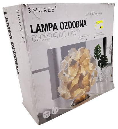 Lampka lampa stołowa ozdobna nocna Smukee E14 Sklep Outstore pl