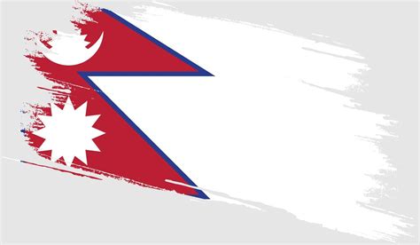 Nepal flag with grunge texture 6794467 Vector Art at Vecteezy