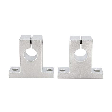 2pcs SK12 Support de Guidage d Arbre de Rail Linéaire Appui Linéaire de