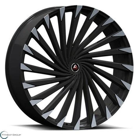 Azara Aza 501 9x24 Gloss Black Machined Rim For Sale Online Ebay