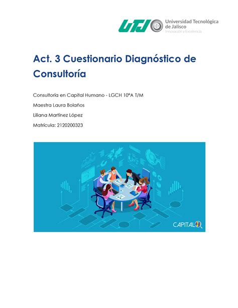 Diagn Stico De Consultoria Cuestionario Act Cuestionario