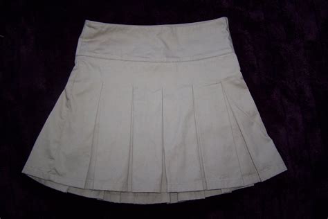 Girls Khaki School Uniform Pleated Skort Skirt Size 12 Cherokee Plus Size