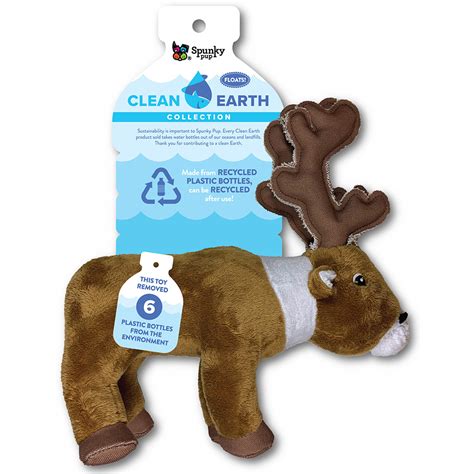 Clean Earth Plush Caribou By Spunky Pup