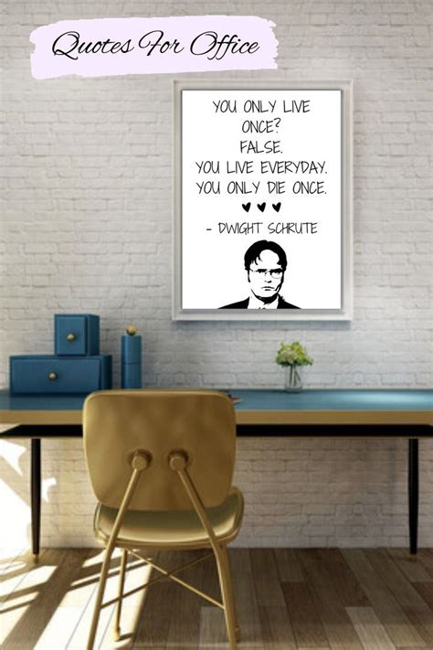 Dwight Schrute Quotes The Office Tv Show Quotes Dorm Wall Art