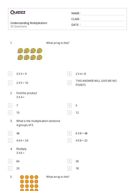 50 Multiplication As Equal Groups Worksheets On Quizizz Free And Printable