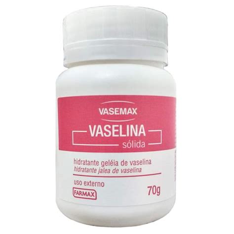 Vaselina Sólida Pomada Vasemax Farmax Pote 70g Vaselina Magazine Luiza