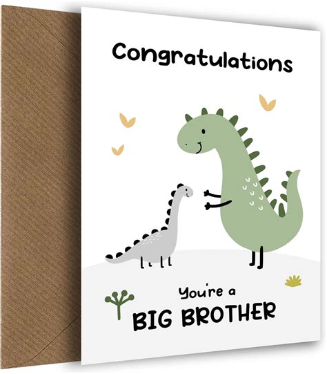New Big Brother Card! Congratulations on Becoming a Big Brother from
