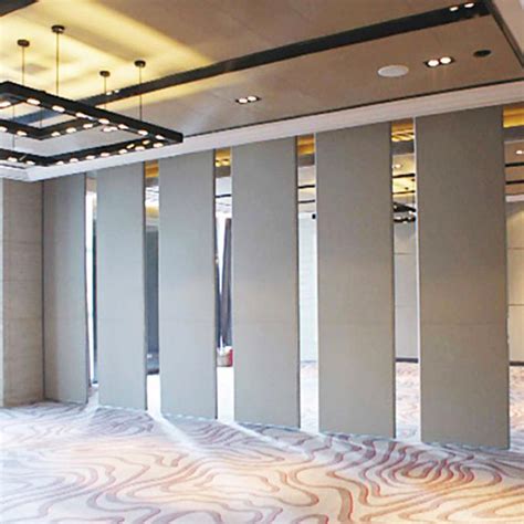 Movable Soundproof Office Partition Walls With Aluminum Sliding Tracks System