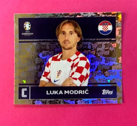 Topps Uefa Euro Sticker Luka Modric Foil Parallela Cro