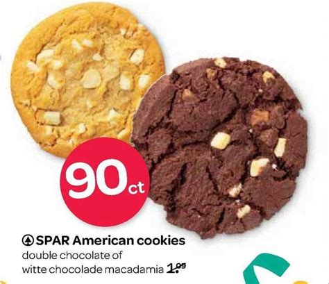 Spar American Cookies Double Chocolate Of Witte Chocolade Macadamia