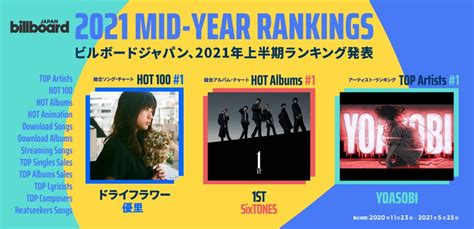 Billboard Japan Releases Its 2021 Mid-Year Charts | ARAMA! JAPAN