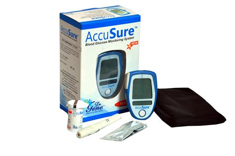 Dr Gene Accusure Meter Blood Glucose Monitor With 10 Free Strips