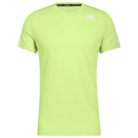 Adidas Aero 3 Stripes Pb Short Sleeve T Shirt Green Traininn