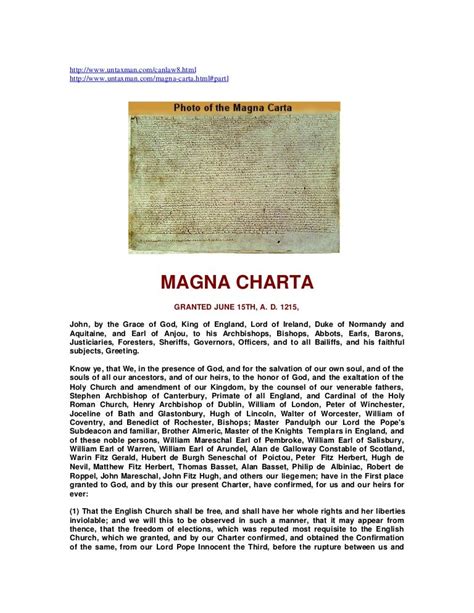 Magna charta