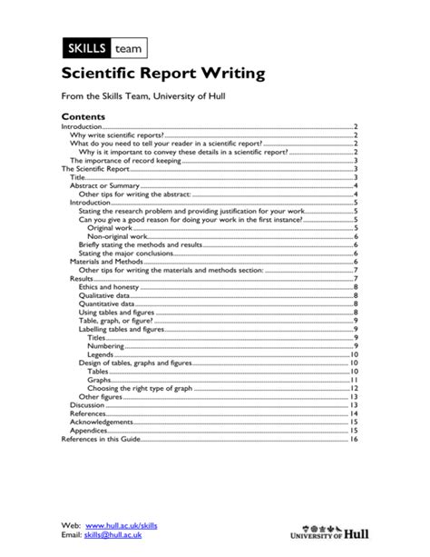 The Scientific Report