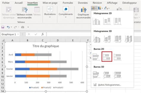 Comment Cr Er Un Graphique Barres Dans Excel