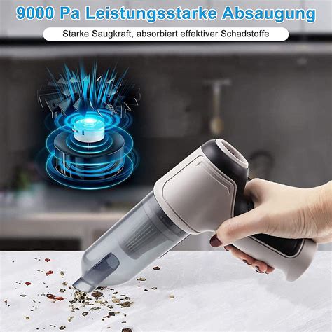 4in1 120w Cordless Air Blower Handheld Portable Air Duster Mini 9000pa