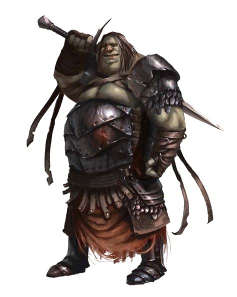 Male Ogre Fighter Pathfinder Pfrpg Dnd Dandd 35 5e 5th Ed D20 Fantasy