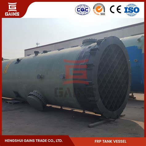 Gains Fiberglass Chlorine Holding Tanks Factory Frp Horizontal Storage