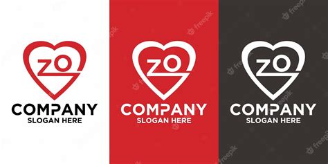 Premium Vector Initial Letter Z O Love Logo Vector Design Template