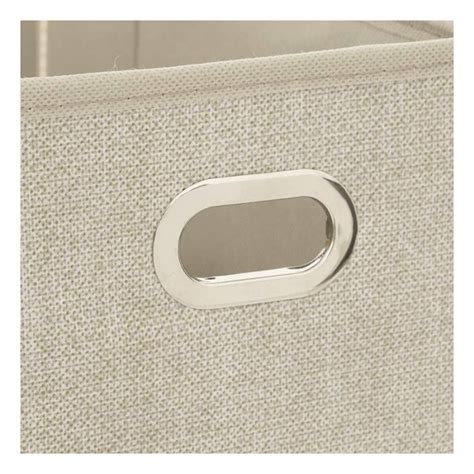 Boîte de rangement pliable beige chiné 15x31 cm Electro Dépôt