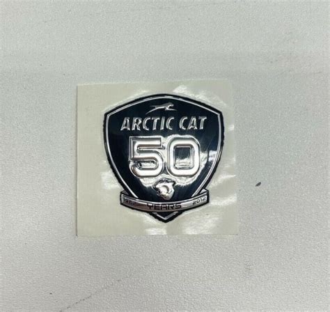 Arctic Cat Decal Emblem 50th Anniversary Chrome 9611 399 Oem For Sale