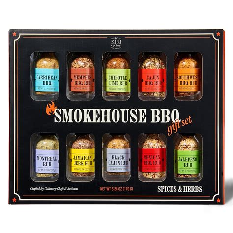 Amazon.com : Kiri & Sons Smokehouse BBQ Gourmet Grilling Spice Set | 10