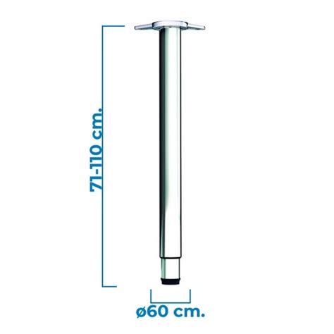 Patas Escritorios Regulables En Altura Cromado